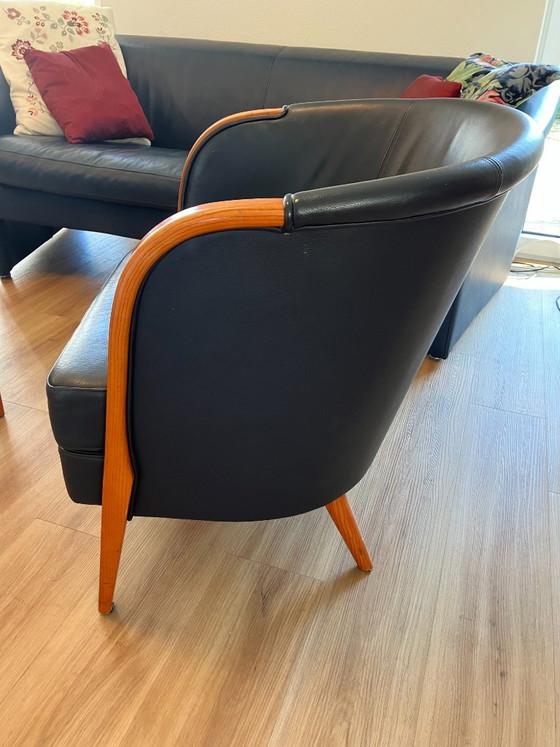 Divano Touché e due poltrone a secchiello – Divani, Leather, Wood (photo 8 of 12)