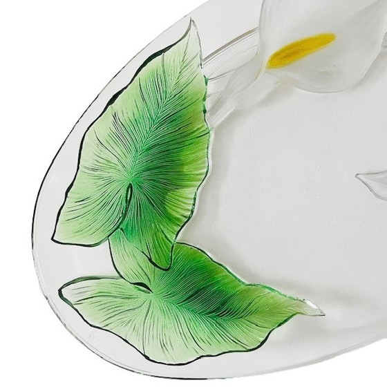 Image 1 of Bol en verre vintage Luminarc Arum de style Art Nouveau des années 1950