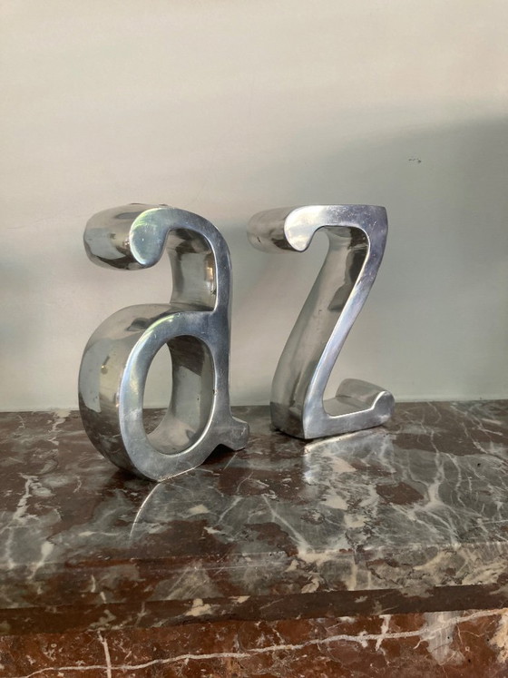 Boekensteun Boekenstandaard A Z – Decoratieve objecten, Metal (photo 2 of 4)