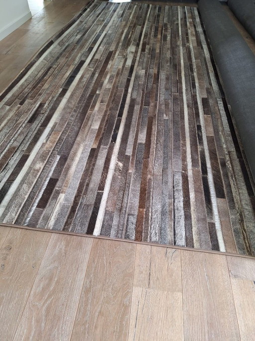 Tappeto esclusivo in edizione limitata con design Flash – Pelle di asino zebrata – 400 × 450 cm – vloerkleden en tapijten
