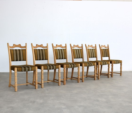 Image 1 of 6x sedie da pranzo danesi brutaliste