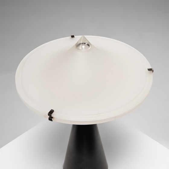 'Alien' Table Lamp by Luciano Cesaro for Tre Ci Luce, Italy, 1970s, Metal, Black, Space Age (photo 7 of 11)