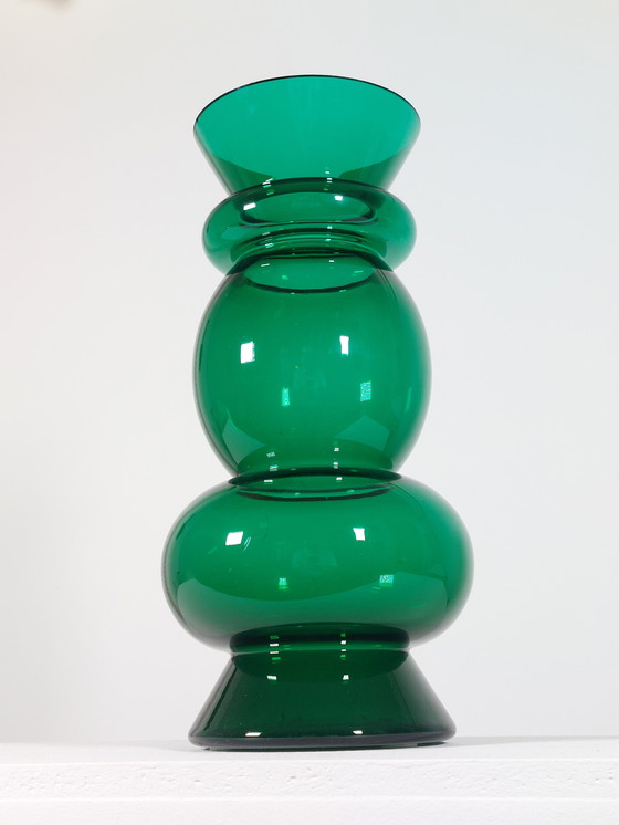 Image 1 of Vase sculptural vert vintage Ritzenhoff, design Dieter Sieger, style Memphis
