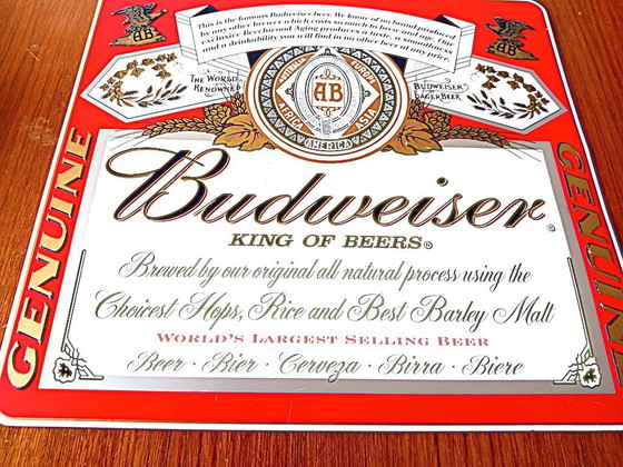 Image 1 of BUDWEISER sign
