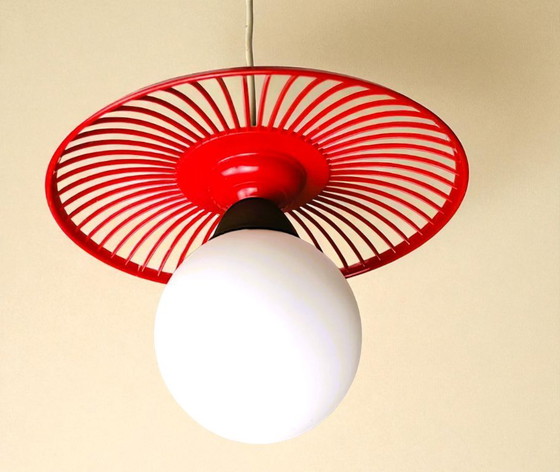 Image 1 of Retro rode keuken hanglamp