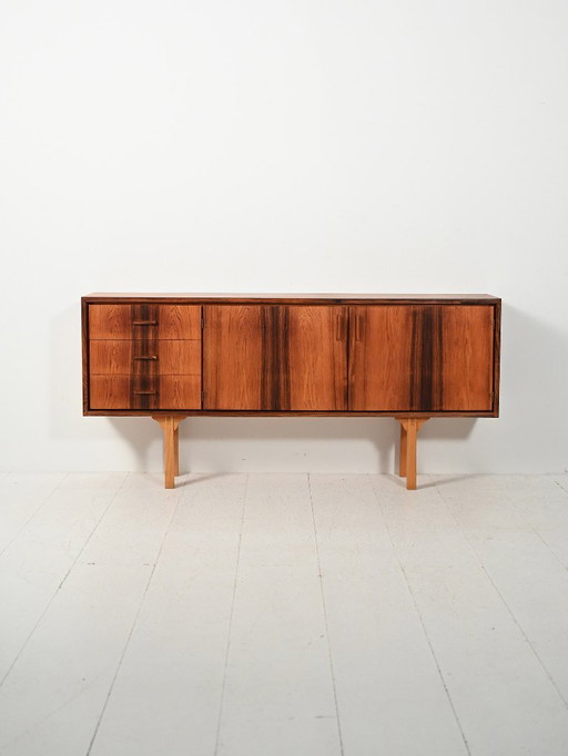 Small Scandinavian rosewood sideboard