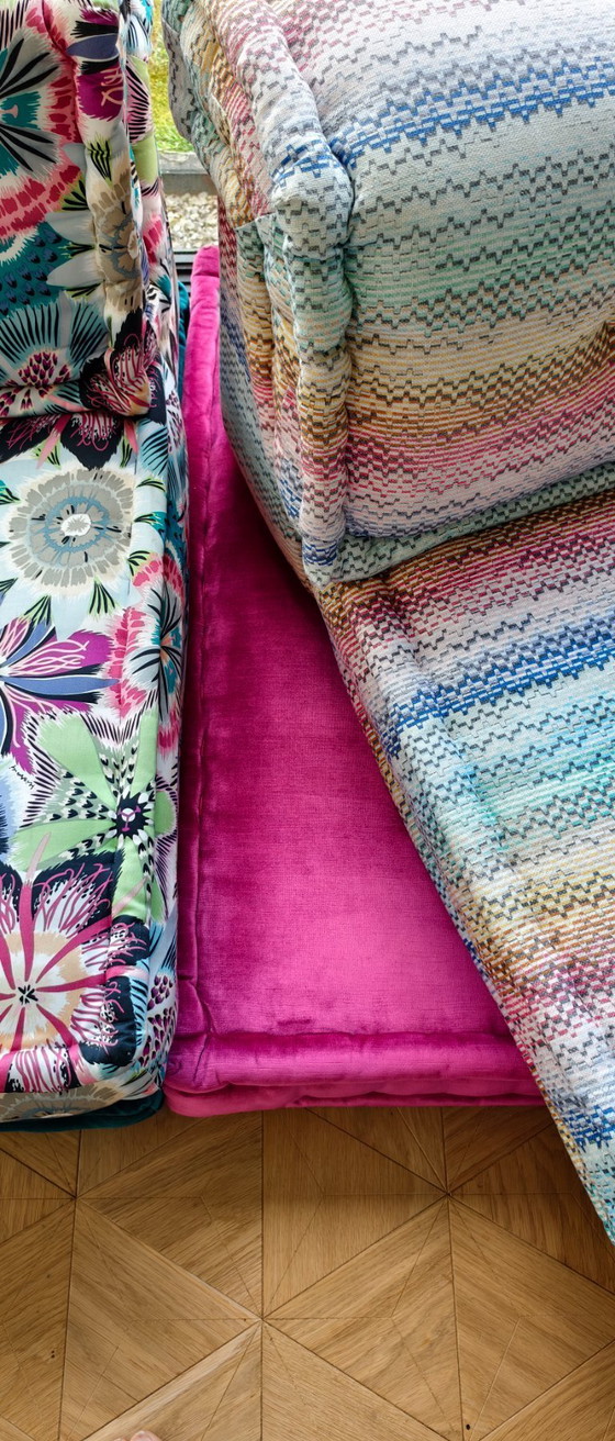 Image 1 of Roche Bobois Mah Jong Bank met Missoni Edition-elementen