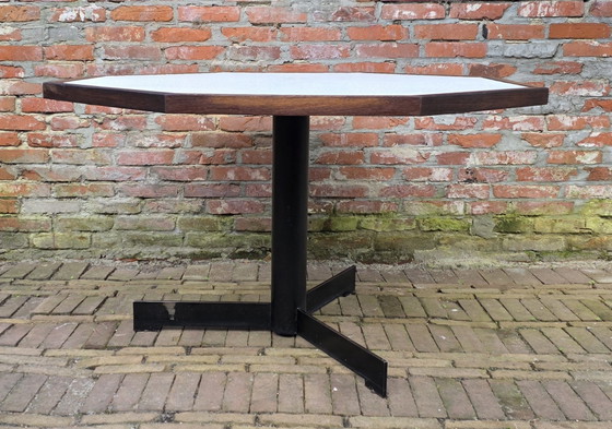 Image 1 of Tavolo da pranzo vintage di design in wengé. OV Rotterdam. Anni '70.