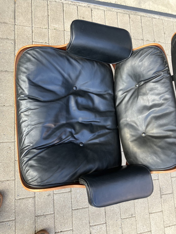 Image 1 of 2x Eames Lounge Chair Contura/Fehlbaum 1950er Jahre