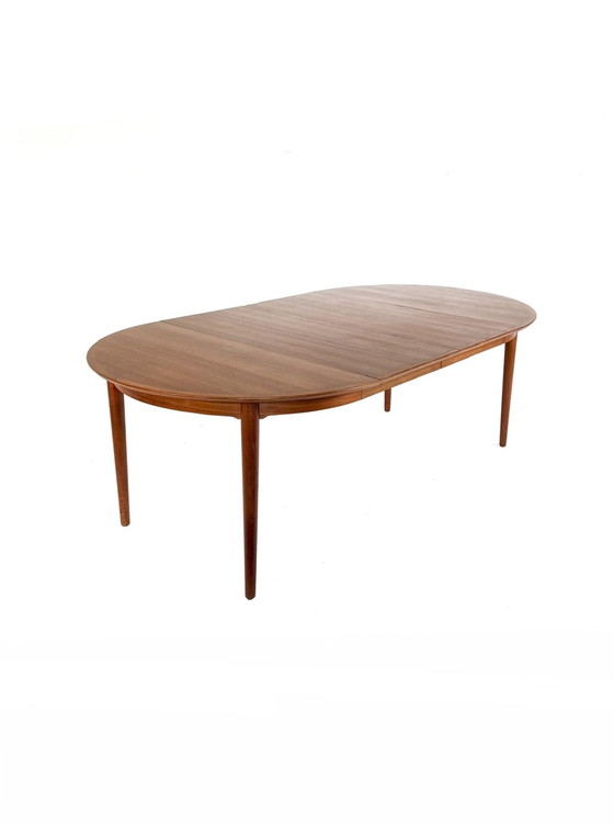 Image 1 of Vintage extendable Danish teak dining table, 1960s