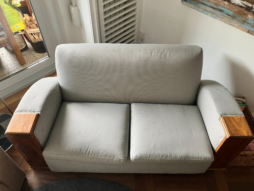 2-Sitzer-Sofa im Art Deco Design