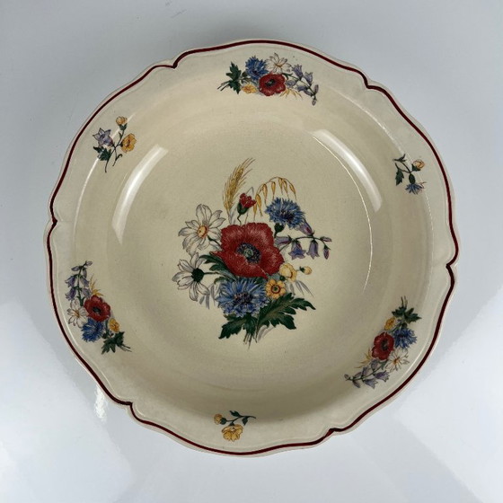 Low Salad Bowl "Agreste" Sarreguemines, 20th Century – Crockery, Ceramic (photo 4 of 7)