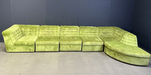 Vintage fluwelen modulaire sofa van Laauser, 1970