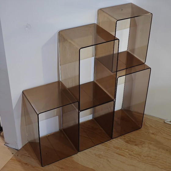 Image 1 of Cubes Vintage en Plexiglas Roche Bobois