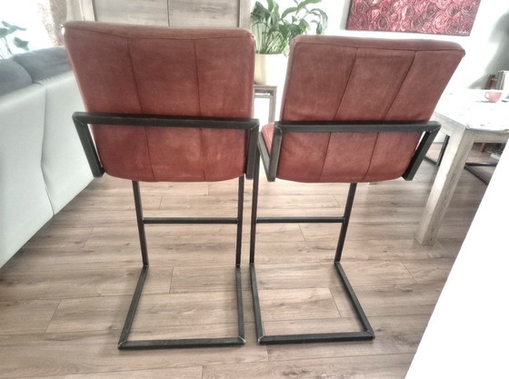 Image 1 of 2 chaises de bar - 80 cm - Collection d'art vintage