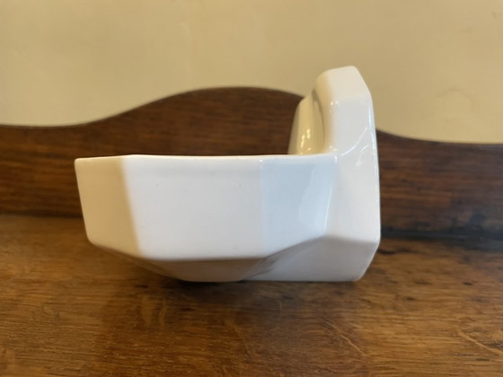 Image 1 of Soap dish White Porcelain Art Deco 1930 French