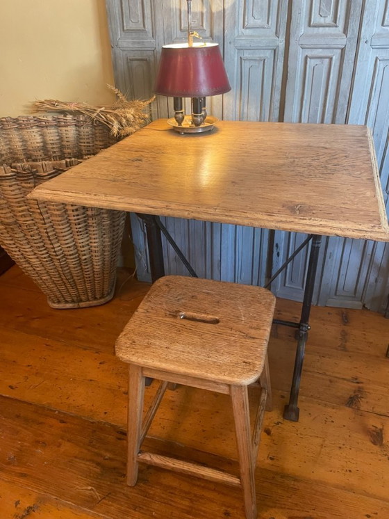 Image 1 of Table de bistrot vintage Table de jardin Table de salle à manger française