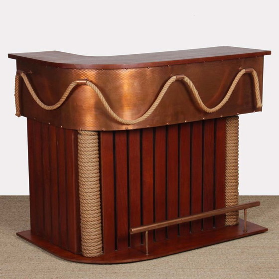 Image 1 of Bar vintage in stile Audoux e Minet degli anni '60