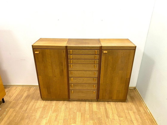 Image 1 of Vintage Cabinets with Drawers, Czech Design, 1980s