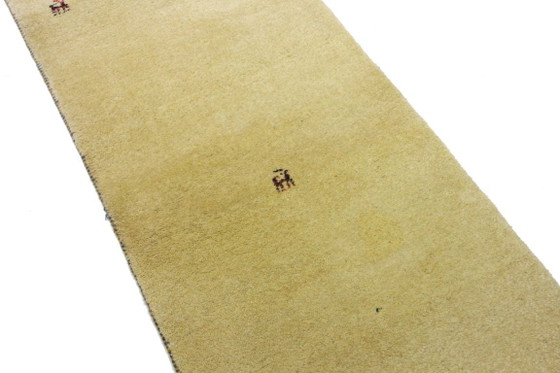 Image 1 of Origineel modern Indo Gabbeh wollen tapijt 197 x 71 cm, uitstekende staat