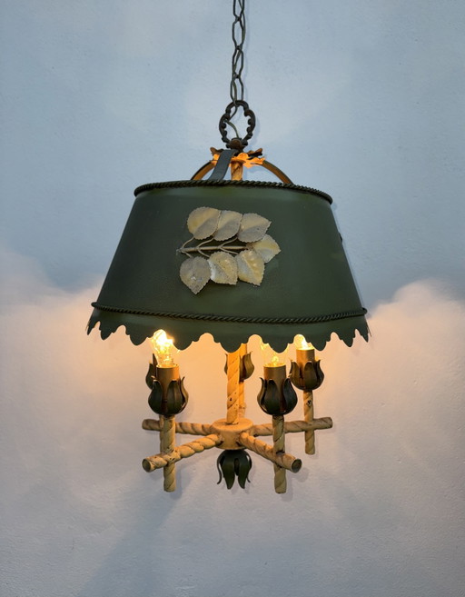 Florentine Chandelier Hollywood Regency Style 60s