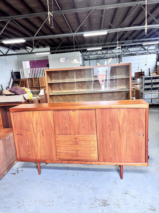 Image 1 of Vintage teak highboard deens design bramin