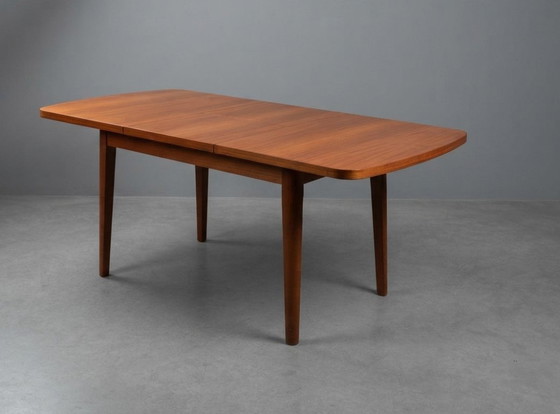 Vintage Extendable Dining Table 1960s – Scandinavian – Butterfly Leaf – Wood (photo 4 of 7)