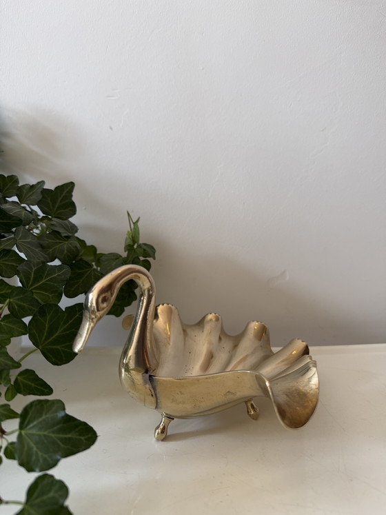Image 1 of Aufbewahrungsbox aus Messing in Schwanenform