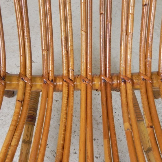 Image 1 of Silla Rohe Noordwolde de bambú y ratán, años 50