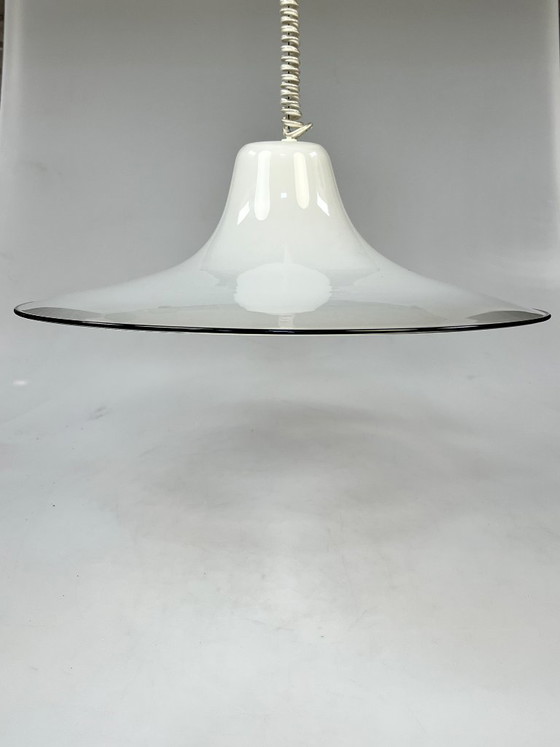 Image 1 of Vintage Murano Glass Pendant Lamp, Renato Toso for Leucos Italy, 1970s