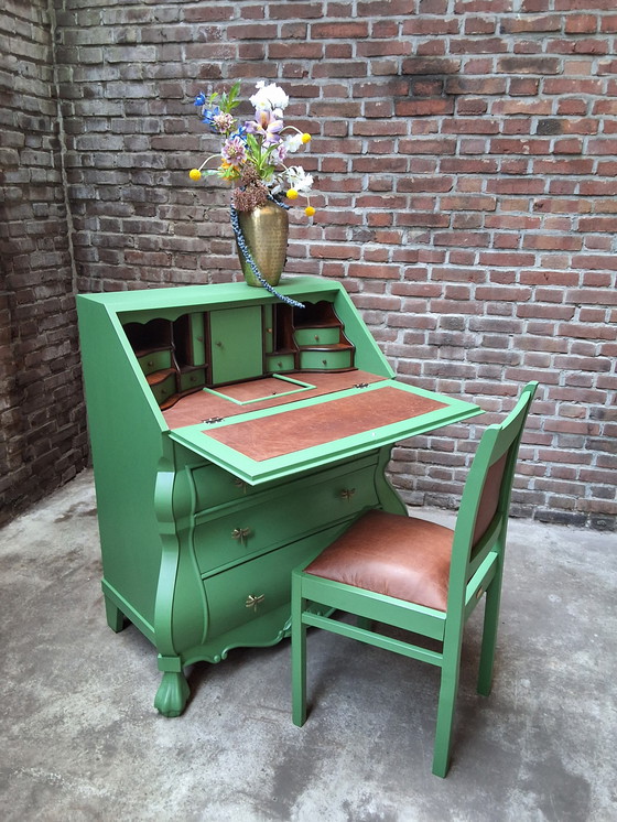 Image 1 of Sekretärschreibtisch, Bauchschrank