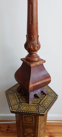 Grote kandelaar - Hout - Handgesneden Azië - - - 1950-1960