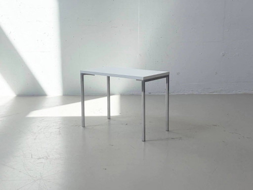 Table d'appoint Victoria vintage avec structure chromée – années 1970/80 – bijzettafels, Chrome, Wood (photo 2 of 9)