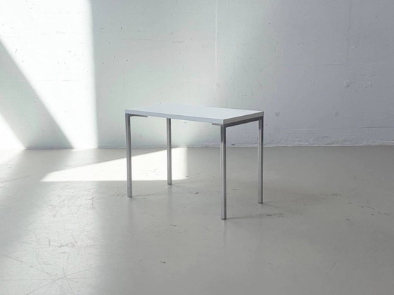 Table d'appoint Victoria vintage avec structure chromée – années 1970/80 – Tables d'appoint, Chrome, Wood (photo 2 of 9)