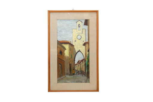 Oil painting by Umberto Lorini from 1960 – schilderijen tekeningen (photo 2 of 5)