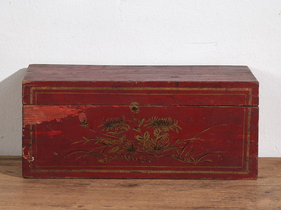 Piccola scatola antica con dettagli floreali (c.1900) #30 – Oggetti decorativi (photo 26 of 40)