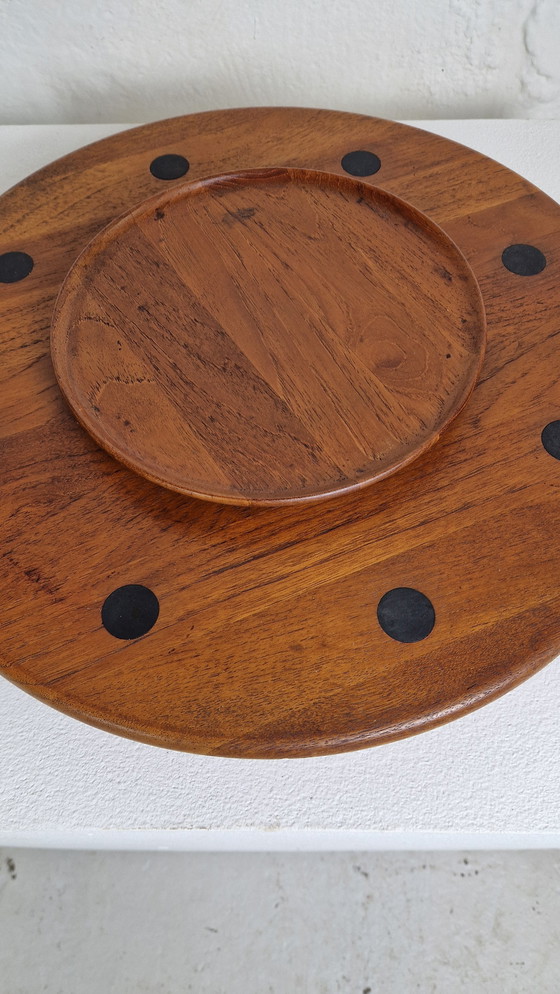 Image 1 of Lazy Susan Draaiplateau Deens design jaren 60