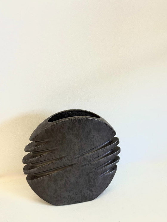 Image 1 of Keramikvase von Nereo Boaretto in Dunkelgrau