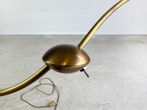 Image 1 of Lampada da tavolo del Midcentury lampada da scrivania in ottone vintage 1960