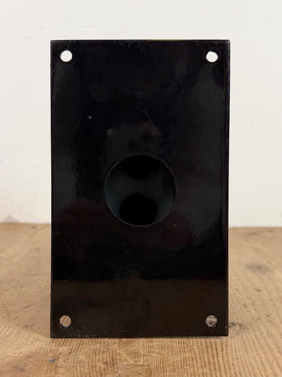 Image 1 of Vintage zwarte Citizen dubbelzijdige scheepswandklok, jaren 80