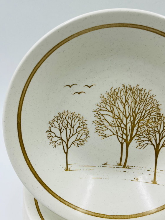 Image 1 of Set di 6 piatti fondi Churchill Homespun Trees