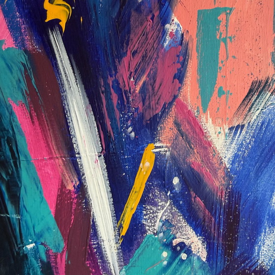 Image 1 of Genesis – Birth of Form | Abstract Figurative Expression | Original Acrylic Painting | 70×70 cm |