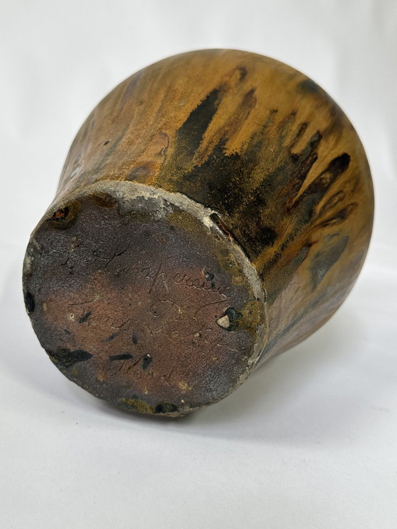 Image 1 of Flamed Pottery Vase by Léon Lempereur, Early 20th Century