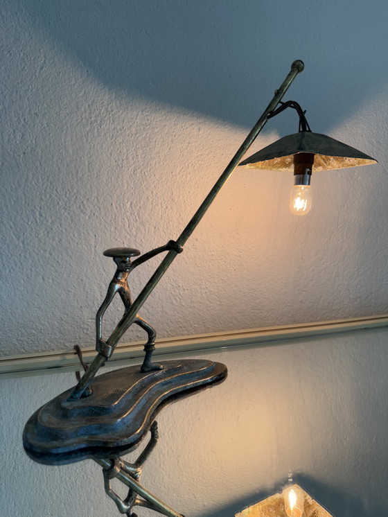 Image 1 of Lampada in bronzo Hakuli Israele anni '50