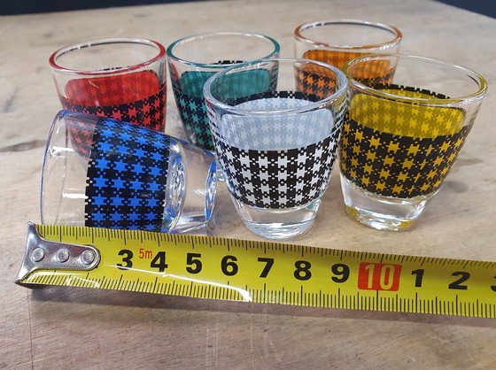 Image 1 of 1844 Vintage 60s Shot glasses Shot glasses