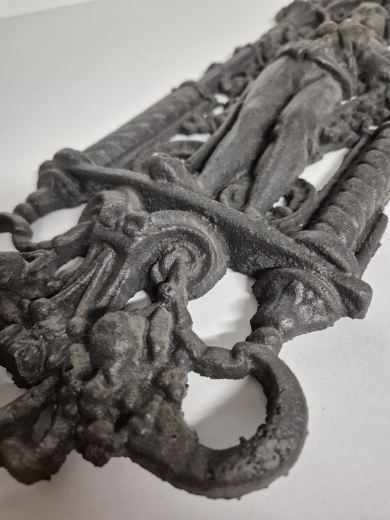 Antiek Frans Gietijzeren Ornament – Wanddecoratie, Cast Iron (photo 4 of 4)