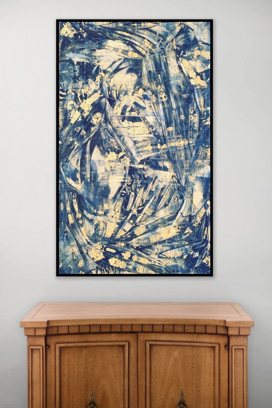 Jürgen Angeler - Blue Golden Seahorse – Paintings & Drawings, Canvas (photo 15 of 30)