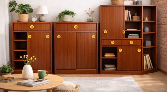 Image 1 of Meuble mural vintage Dycker en 3 pièces