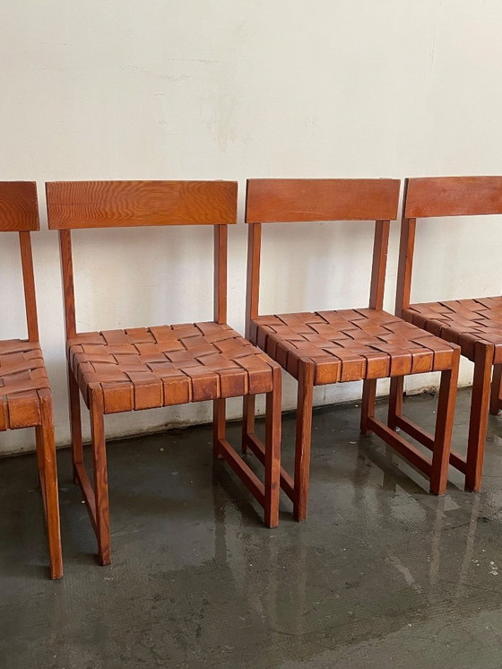 Image 1 of Set van 4 vintage Spaanse stoelen