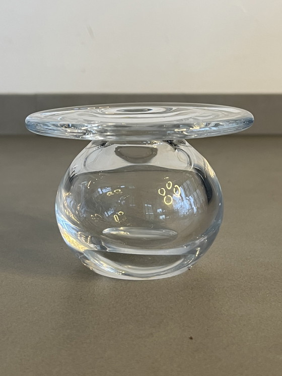 Image 1 of vintage "Saturnus" art glass vase designed by Nanny Still for Riihimäen Lasi Oy, Finland